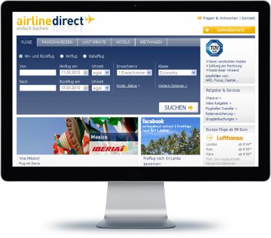 airline direct Onlineshop