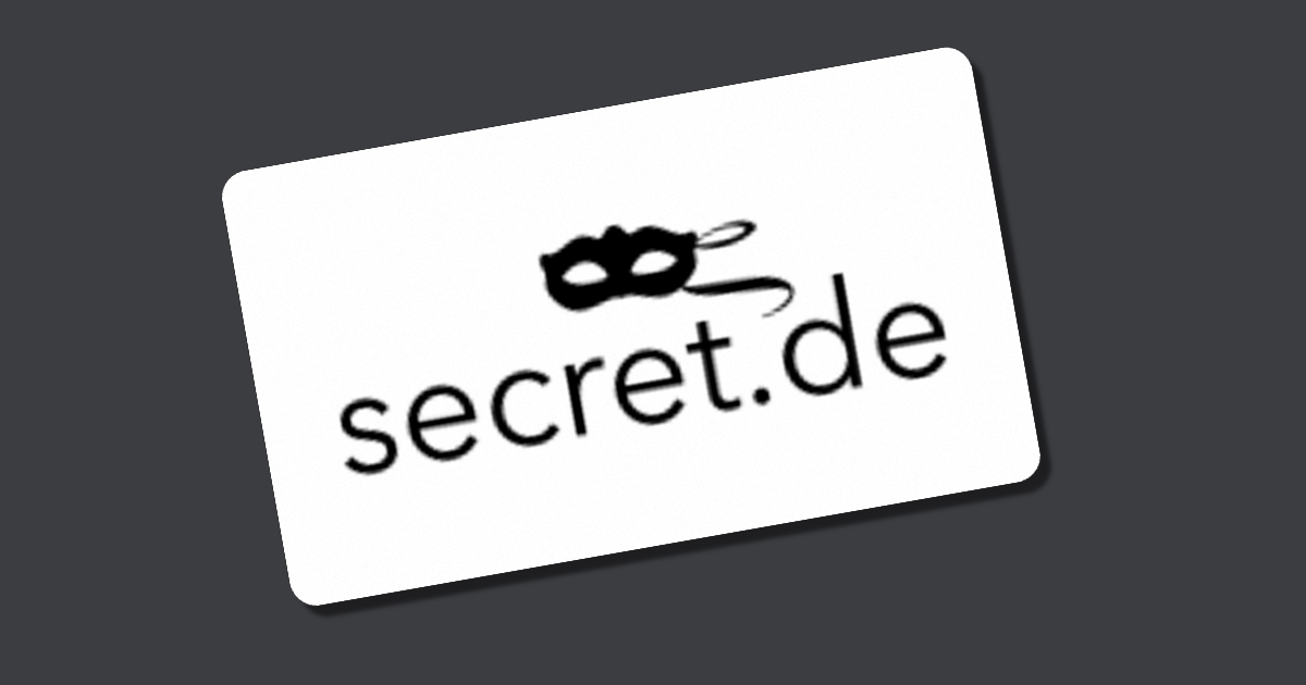 Secret.de Gutschein November 2024 Rabatt im Online Shop