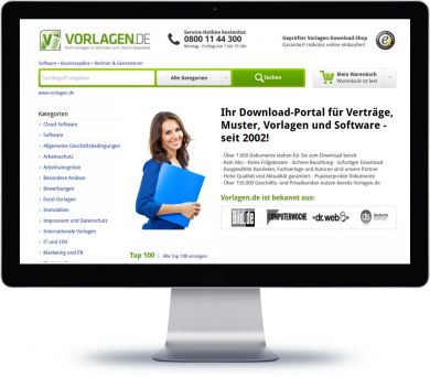 Vorlagen.de Onlineshop